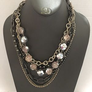 Multi strand chain necklace